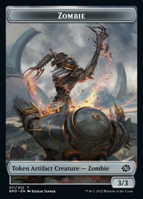 Powerstone // Zombie Double-Sided Token [The Brothers' War Tokens] | The CG Realm