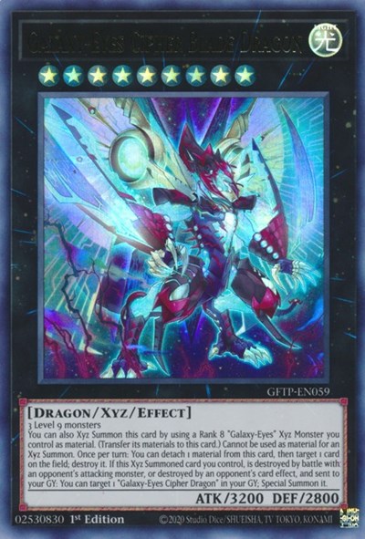 Galaxy-Eyes Cipher Blade Dragon [GFTP-EN059] Ultra Rare | The CG Realm