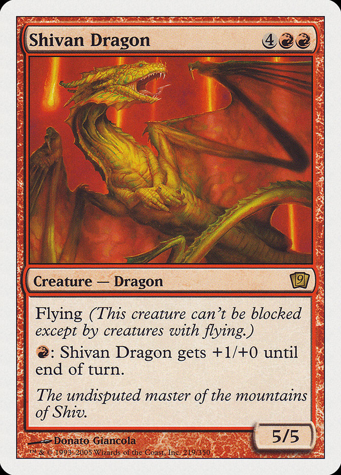 Shivan Dragon [Ninth Edition] | The CG Realm