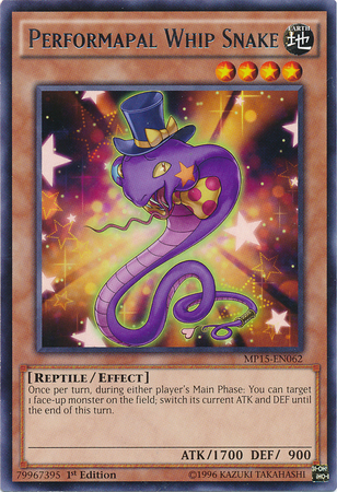 Performapal Whip Snake [MP15-EN062] Rare | The CG Realm