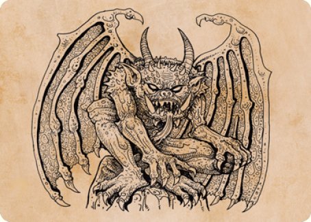 Cloister Gargoyle (Showcase) Art Card [Dungeons & Dragons: Adventures in the Forgotten Realms Art Series] | The CG Realm