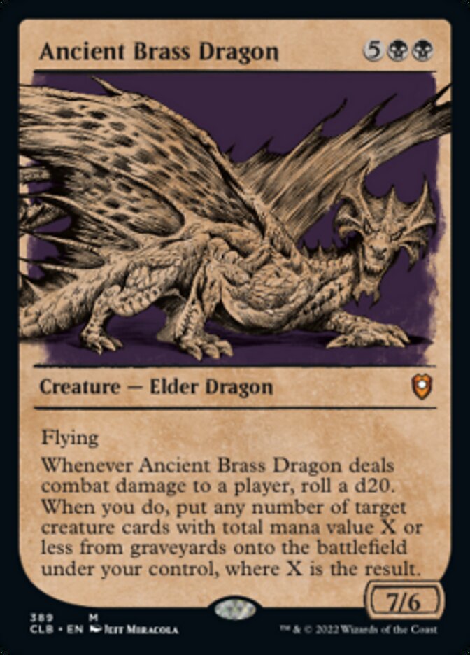 Ancient Brass Dragon (Showcase) [Commander Legends: Battle for Baldur's Gate] | The CG Realm