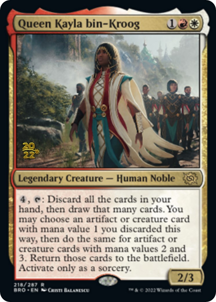 Queen Kayla bin-Kroog [The Brothers' War Prerelease Promos] | The CG Realm