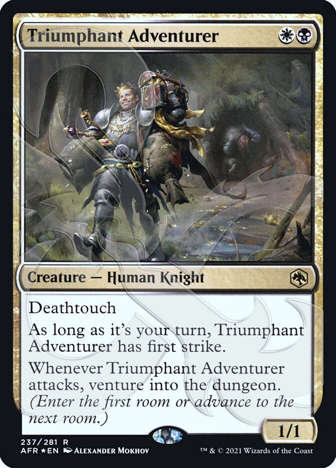 Triumphant Adventurer (Ampersand Promo) [Dungeons & Dragons: Adventures in the Forgotten Realms Promos] | The CG Realm