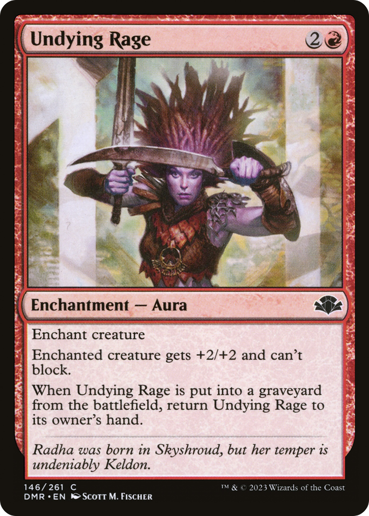 Undying Rage [Dominaria Remastered] | The CG Realm