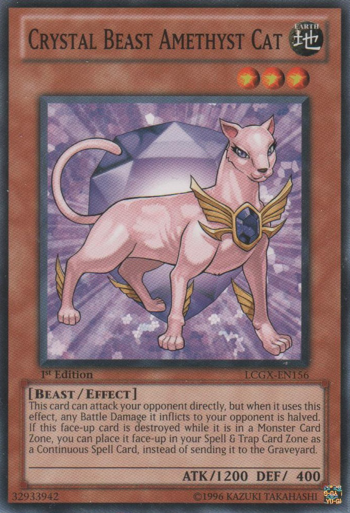 Crystal Beast Amethyst Cat [LCGX-EN156] Common | The CG Realm