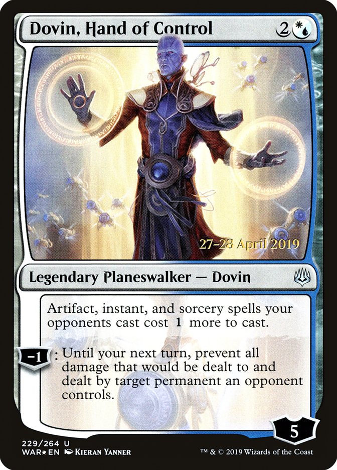 Dovin, Hand of Control [War of the Spark Prerelease Promos] | The CG Realm