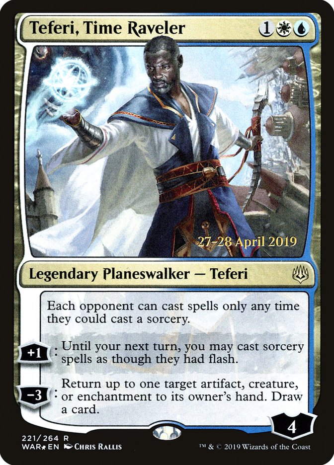 Teferi, Time Raveler [War of the Spark Prerelease Promos] | The CG Realm