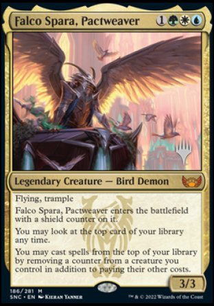 Falco Spara, Pactweaver (Promo Pack) [Streets of New Capenna Promos] | The CG Realm