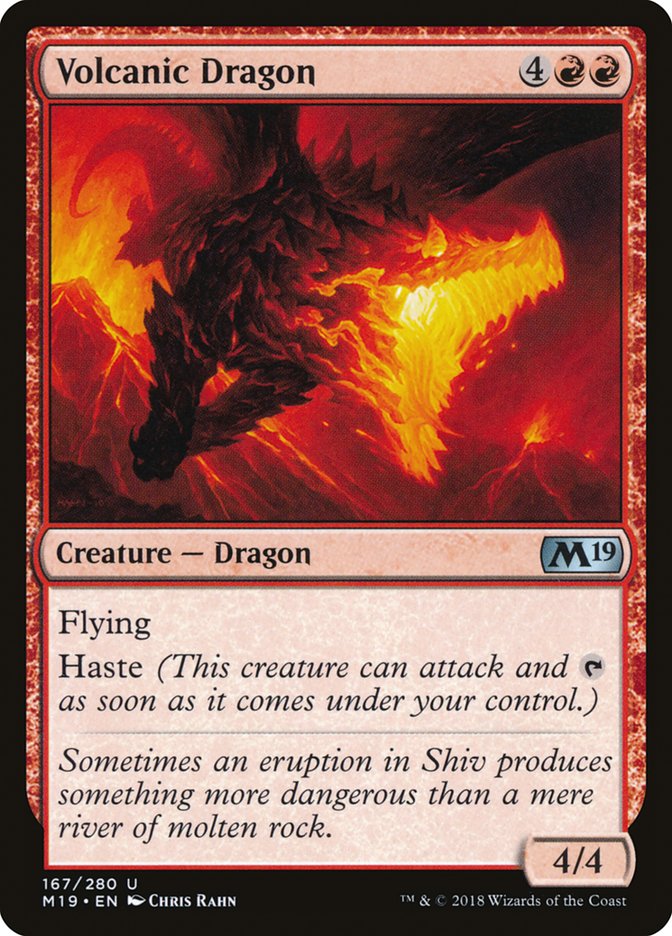 Volcanic Dragon [Core Set 2019] | The CG Realm