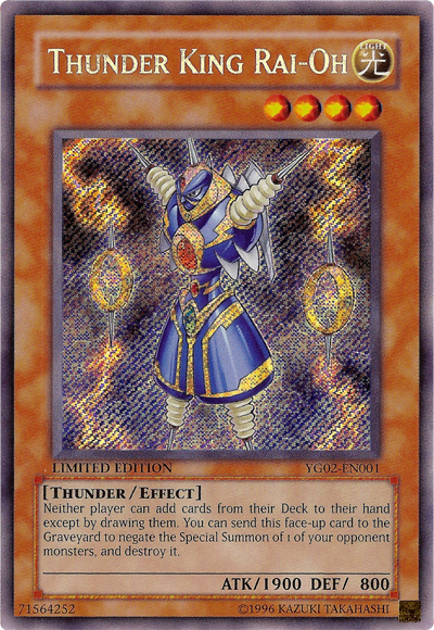 Thunder King Rai-Oh [YG02-EN001] Secret Rare | The CG Realm