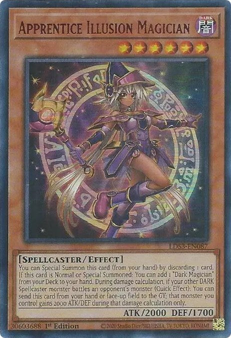 Apprentice Illusion Magician (Red) [LDS3-EN087] Ultra Rare | The CG Realm