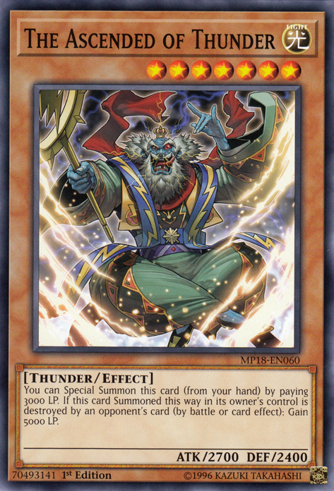 The Ascended of Thunder [MP18-EN060] Short Print | The CG Realm