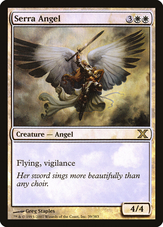 Serra Angel (Premium Foil) [Tenth Edition] | The CG Realm