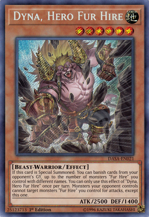 Dyna, Hero Fur Hire [DASA-EN021] Secret Rare | The CG Realm