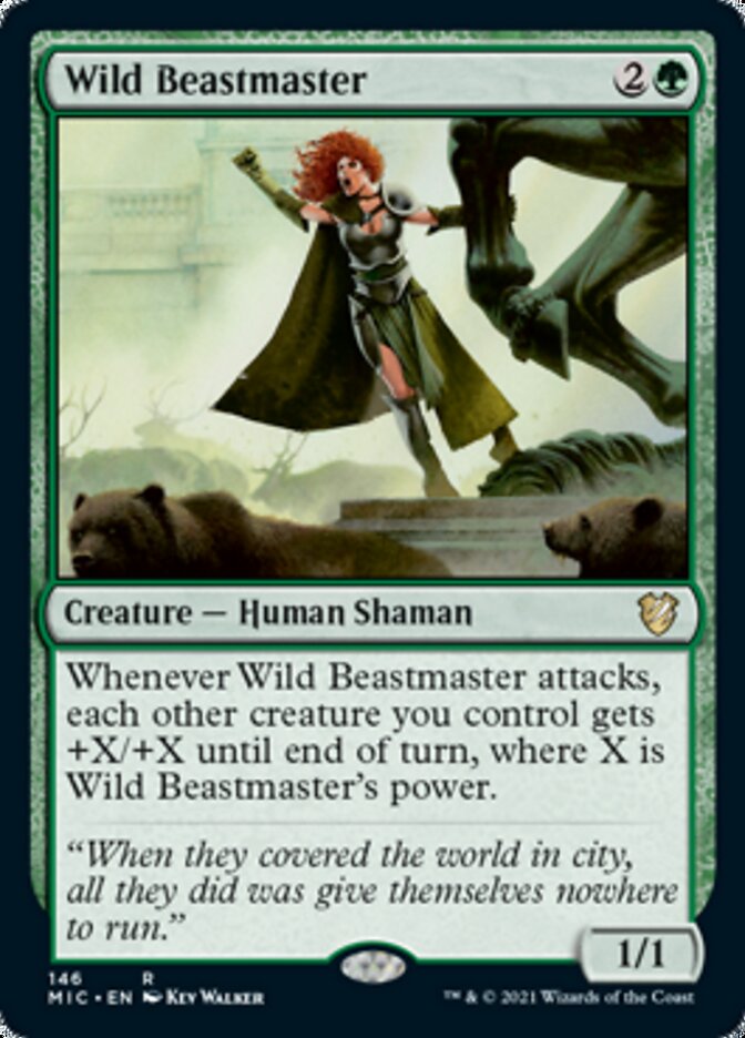 Wild Beastmaster [Innistrad: Midnight Hunt Commander] | The CG Realm