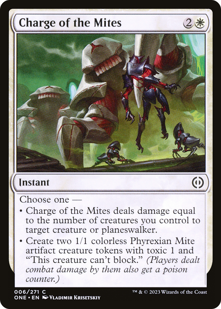 Charge of the Mites [Phyrexia: All Will Be One] | The CG Realm