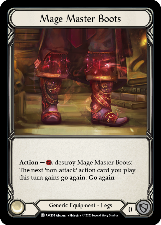 Mage Master Boots [U-ARC154] (Arcane Rising Unlimited)  Unlimited Rainbow Foil | The CG Realm