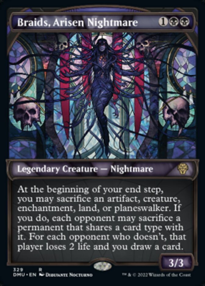 Braids, Arisen Nightmare (Showcase Textured) [Dominaria United] | The CG Realm