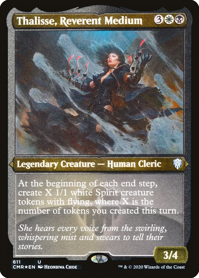 Thalisse, Reverent Medium (Etched) [Commander Legends] | The CG Realm