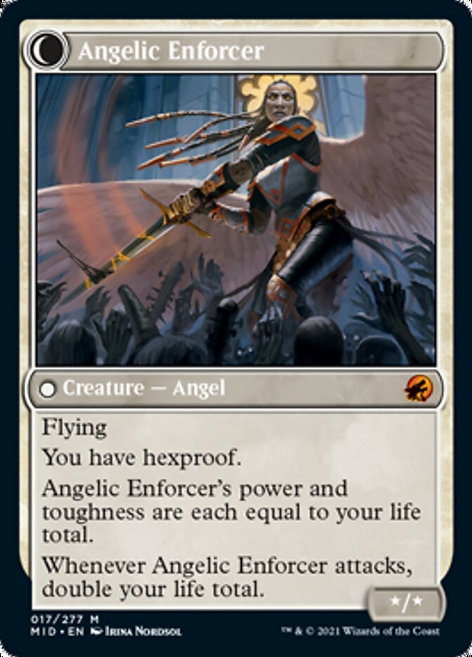 Enduring Angel // Angelic Enforcer [Innistrad: Midnight Hunt] | The CG Realm