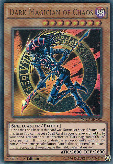 Dark Magician of Chaos [YGLD-ENC02] Ultra Rare | The CG Realm