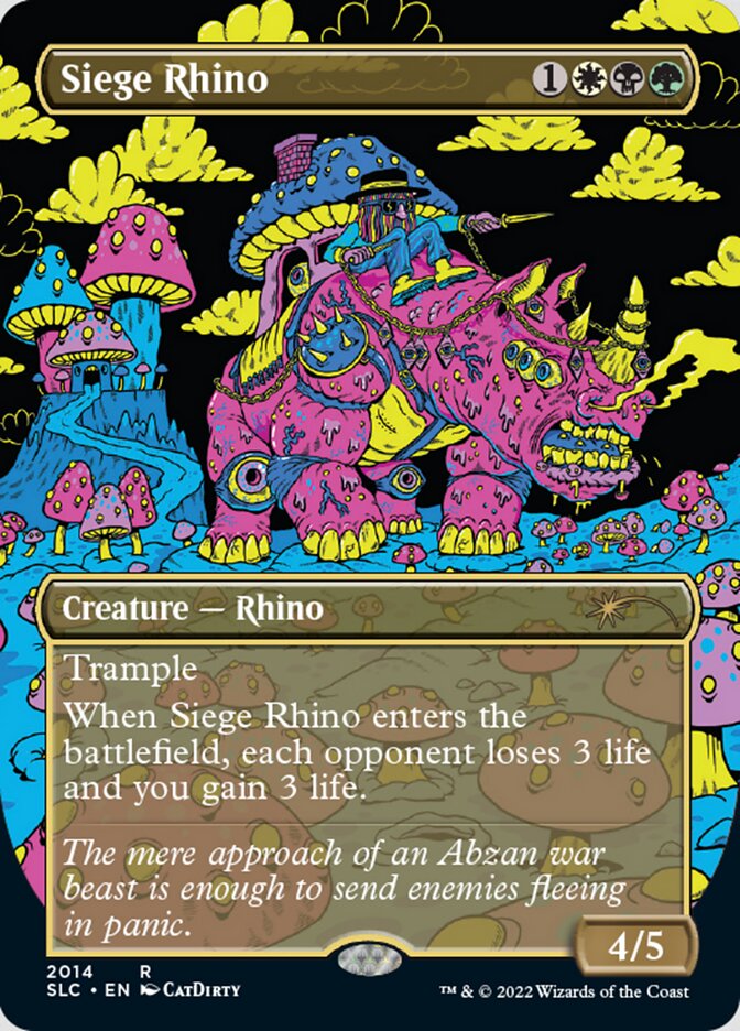 Siege Rhino (Borderless) [Secret Lair 30th Anniversary Countdown Kit] | The CG Realm