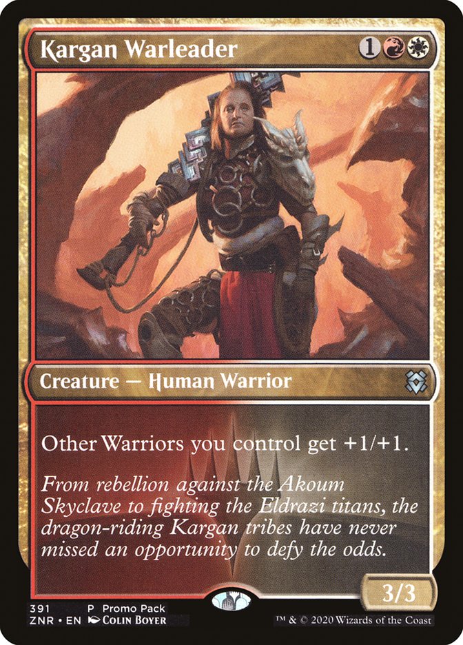 Kargan Warleader (Promo Pack) [Zendikar Rising Promos] | The CG Realm