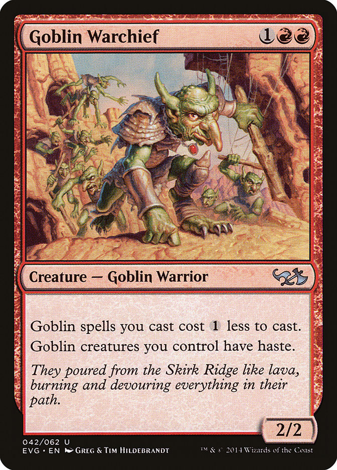 Goblin Warchief (Elves vs. Goblins) [Duel Decks Anthology] | The CG Realm