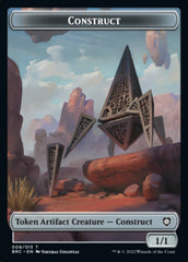 Construct (008) // Phyrexian Myr Double-Sided Token [The Brothers' War Commander Tokens] | The CG Realm