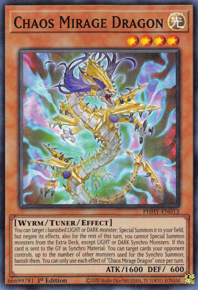 Chaos Mirage Dragon [PHHY-EN013] Super Rare | The CG Realm