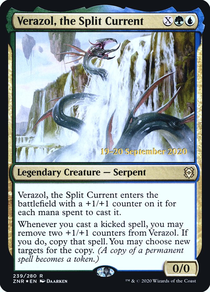 Verazol, the Split Current [Zendikar Rising Prerelease Promos] | The CG Realm