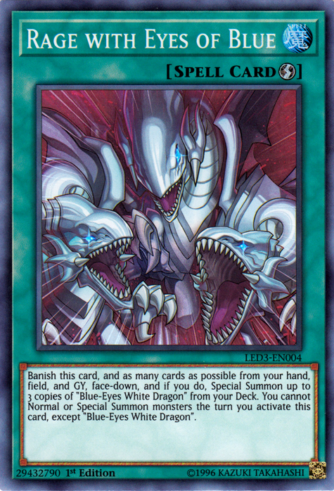 Rage with Eyes of Blue [LED3-EN004] Super Rare | The CG Realm