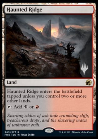 Haunted Ridge (Promo Pack) [Innistrad: Midnight Hunt Promos] | The CG Realm