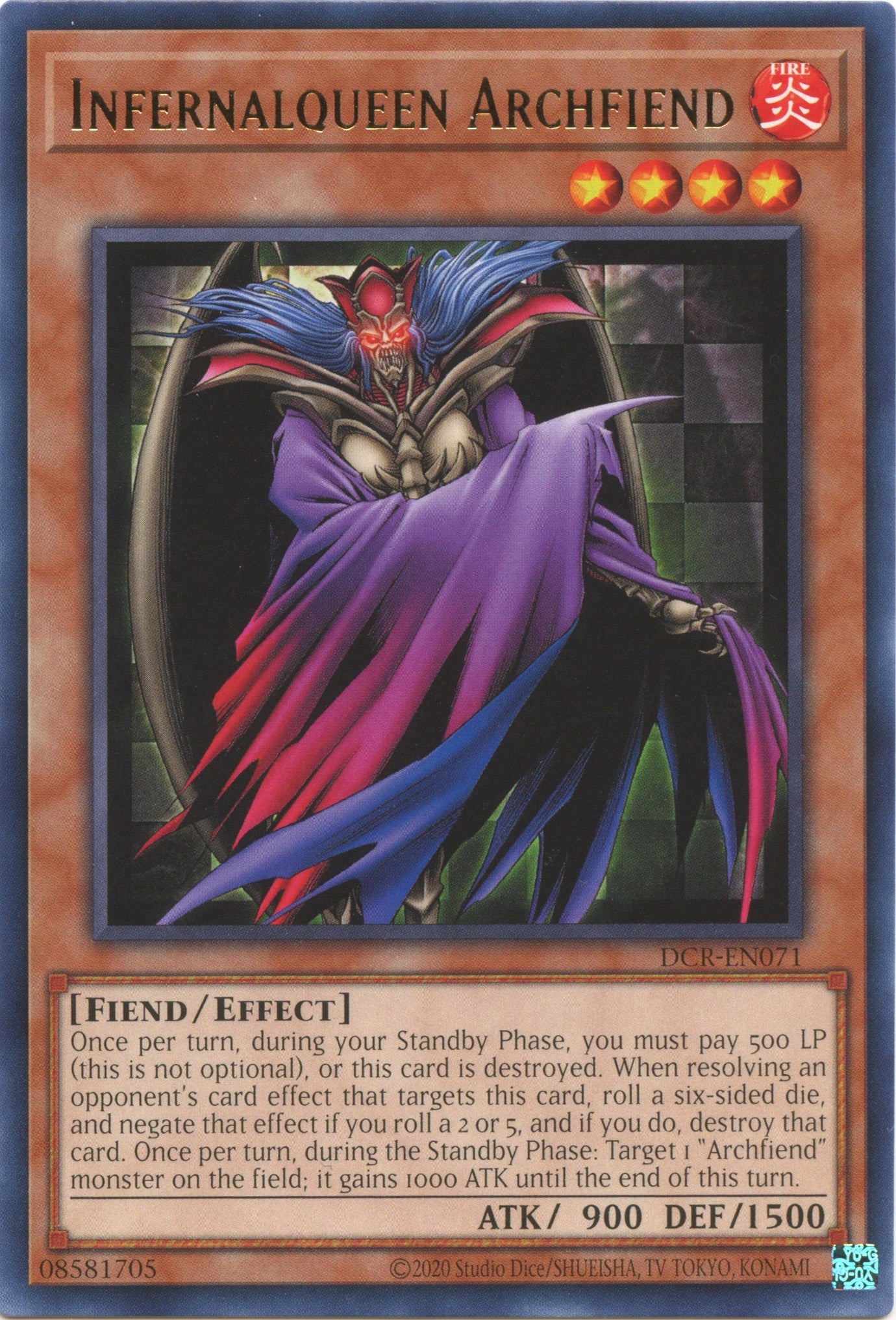 Infernalqueen Archfiend (25th Anniversary) [DCR-EN071] Rare | The CG Realm