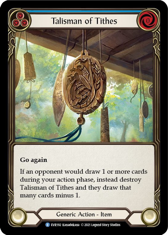 Talisman of Tithes [EVR192] (Everfest)  1st Edition Cold Foil | The CG Realm