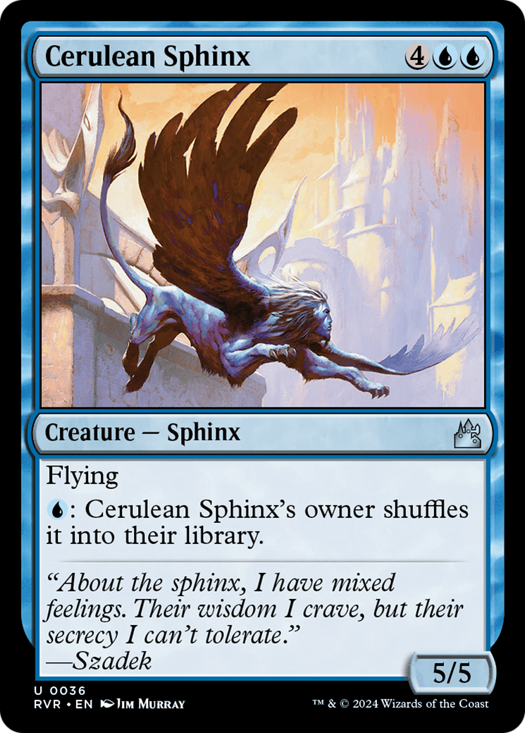 Cerulean Sphinx [Ravnica Remastered] | The CG Realm