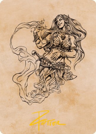 Djinni Windseer (Showcase) Art Card (Gold-Stamped Signature) [Dungeons & Dragons: Adventures in the Forgotten Realms Art Series] | The CG Realm