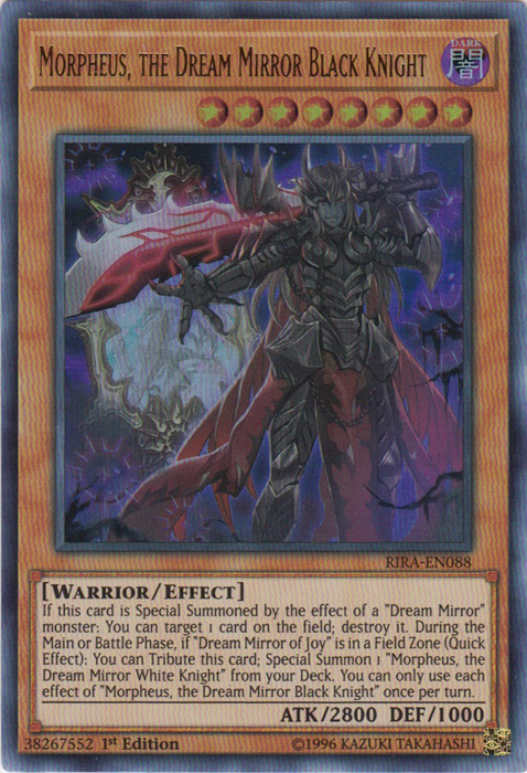 Morpheus, the Dream Mirror Black Knight [RIRA-EN088] Ultra Rare | The CG Realm