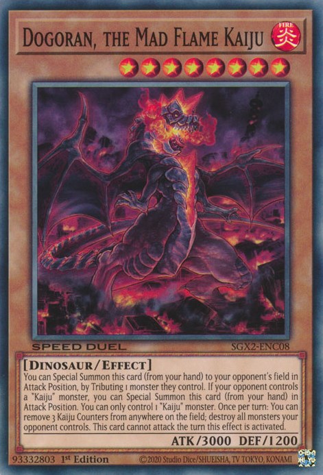 Dogoran, the Mad Flame Kaiju [SGX2-ENC08] Secret Rare | The CG Realm