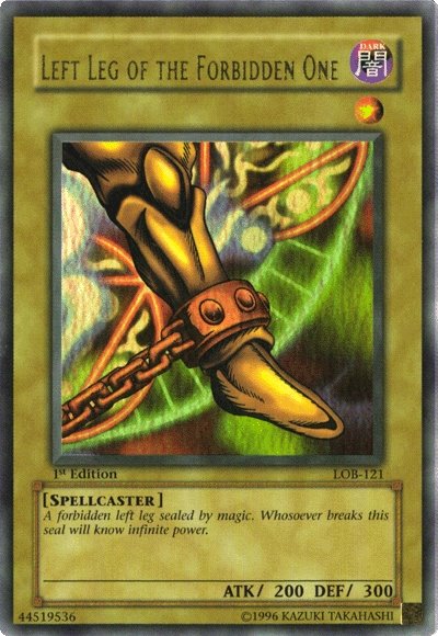 Left Leg of the Forbidden One [LOB-121] Ultra Rare | The CG Realm