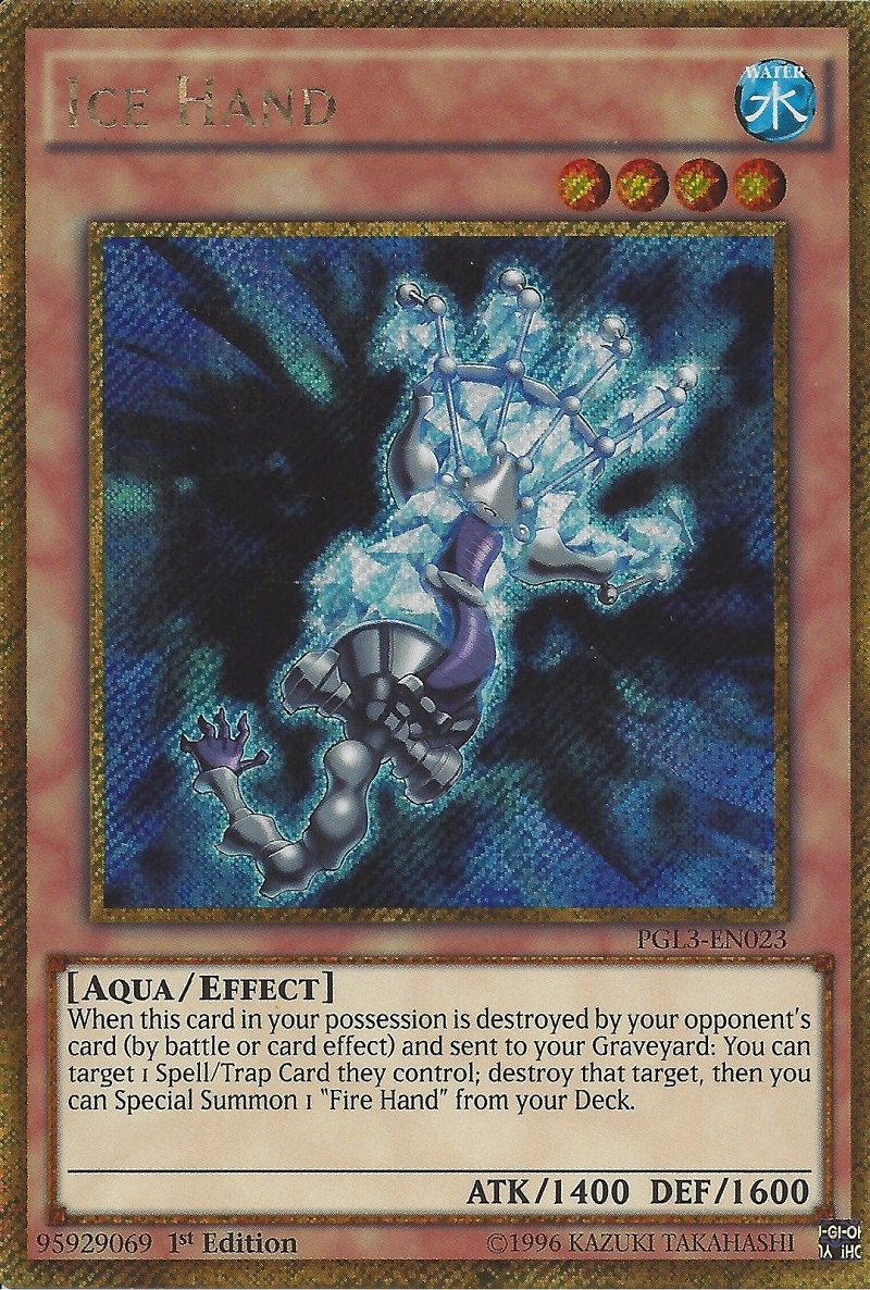 Ice Hand [PGL3-EN023] Gold Secret Rare | The CG Realm