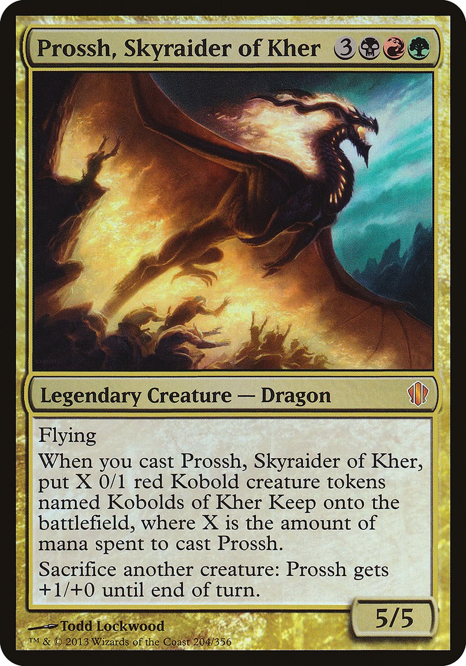 Prossh, Skyraider of Kher (Oversized) [Commander 2013 Oversized] | The CG Realm