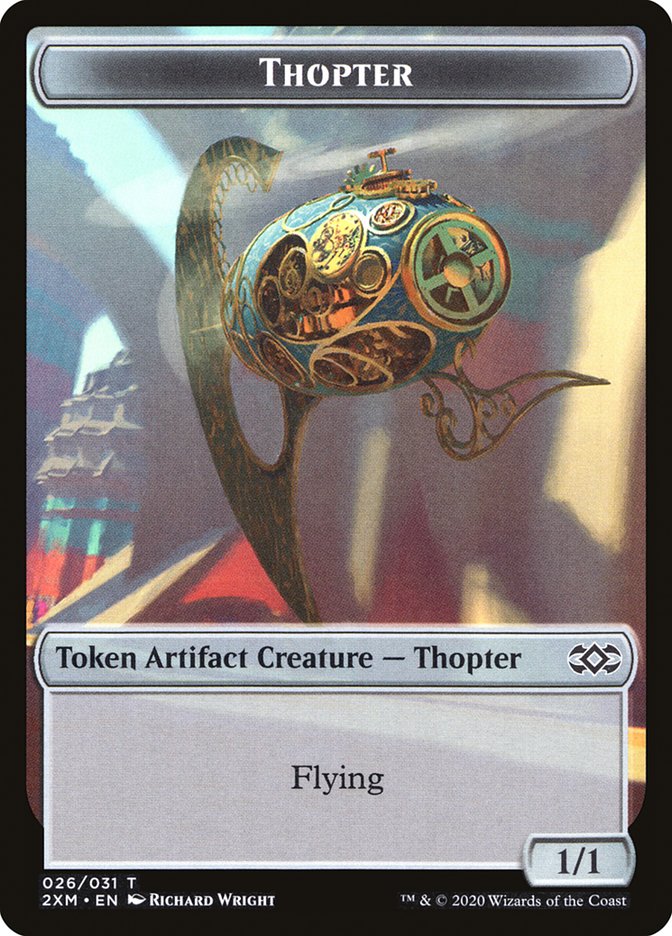 Servo // Thopter (026) Double-Sided Token [Double Masters Tokens] | The CG Realm