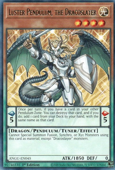 Luster Pendulum, the Dracoslayer (Rare) [ANGU-EN045] Rare | The CG Realm