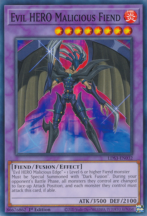 Evil HERO Malicious Fiend [LDS3-EN032] Common | The CG Realm