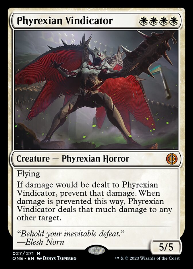 Phyrexian Vindicator [Phyrexia: All Will Be One] | The CG Realm