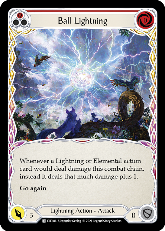 Ball Lightning (Red) [ELE186] (Tales of Aria)  1st Edition Normal | The CG Realm