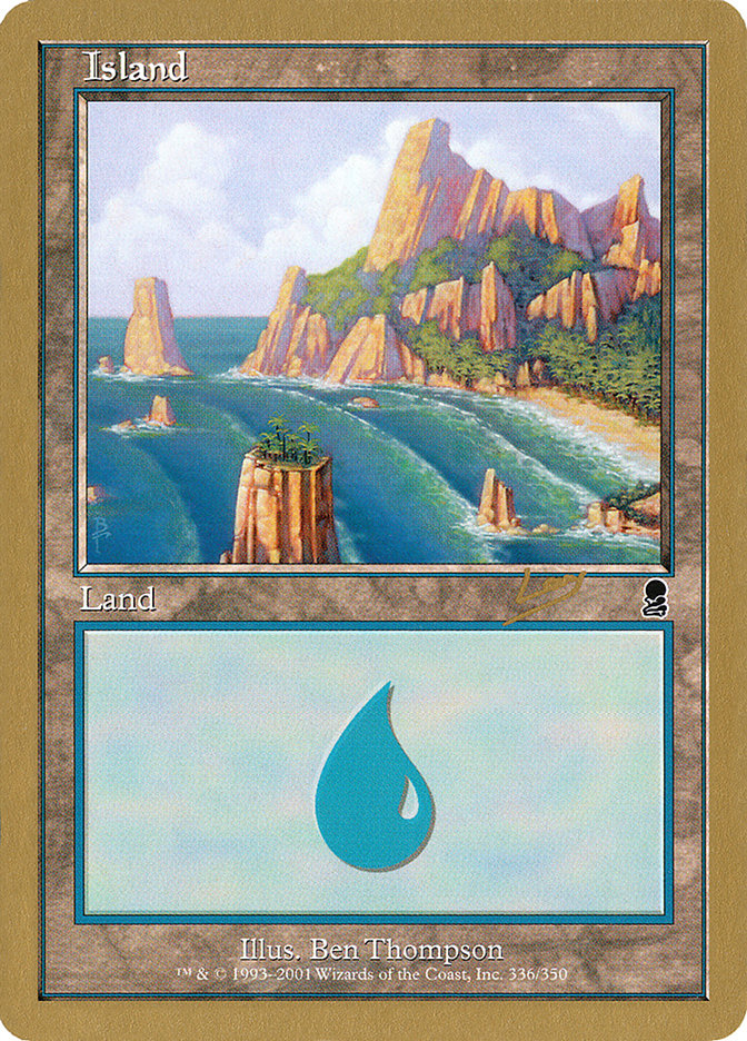 Island (rl336a) (Raphael Levy) [World Championship Decks 2002] | The CG Realm