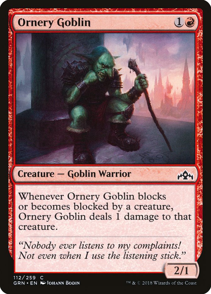 Ornery Goblin [Guilds of Ravnica] | The CG Realm